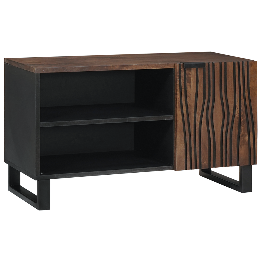 TV-kast 80x31,5x46 cm Massief Mangohout & Geengineerd Hout