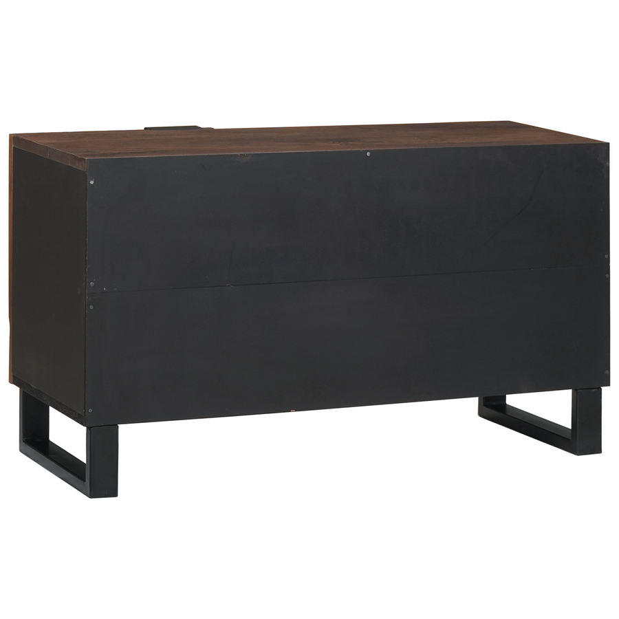 TV-kast 80x31,5x46 cm Massief Mangohout & Geengineerd Hout
