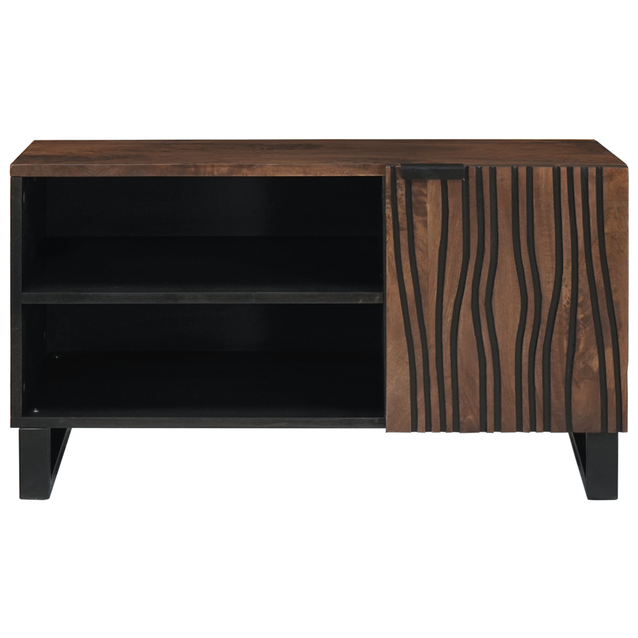 TV-kast 80x31,5x46 cm Massief Mangohout & Geengineerd Hout