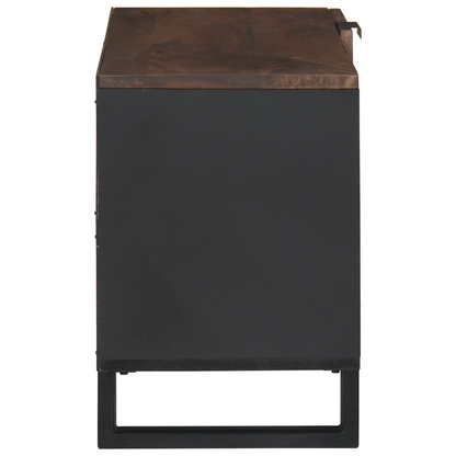 TV-kast 80x31,5x46 cm Massief Mangohout & Geengineerd Hout