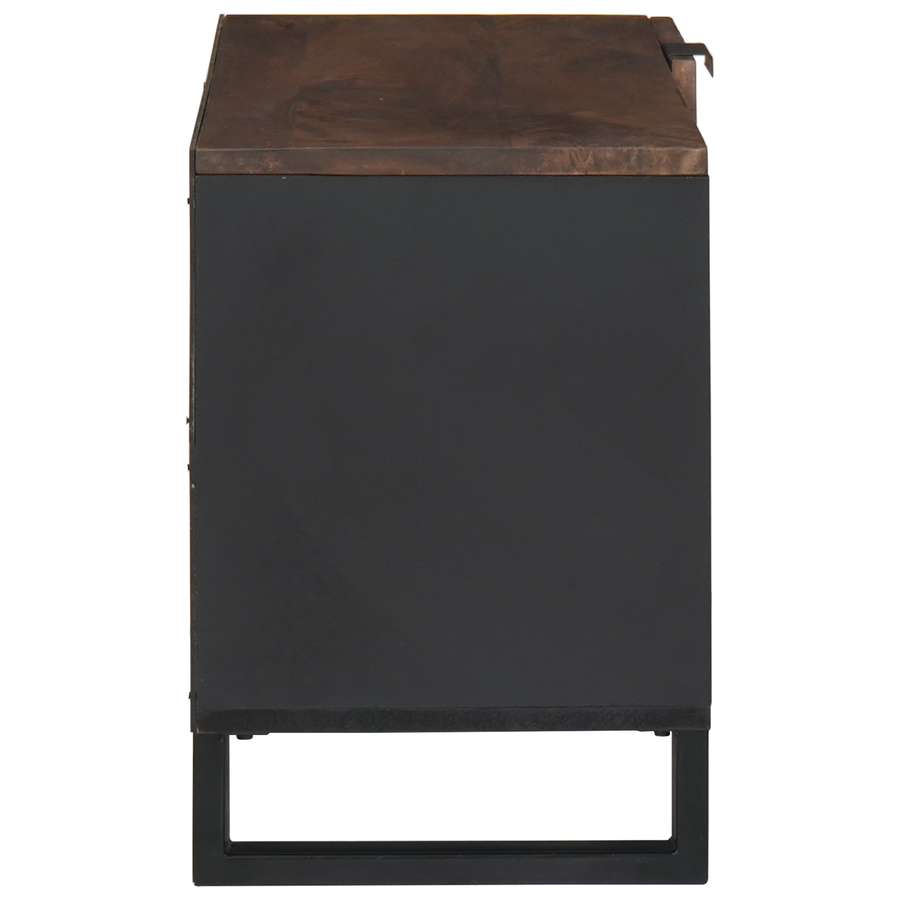 TV-kast 80x31,5x46 cm Massief Mangohout & Geengineerd Hout