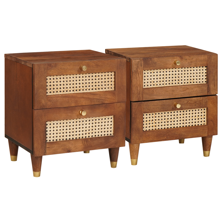 Nachtkastjes met lade 2 pcs 40 x 33.5 x 46 cm