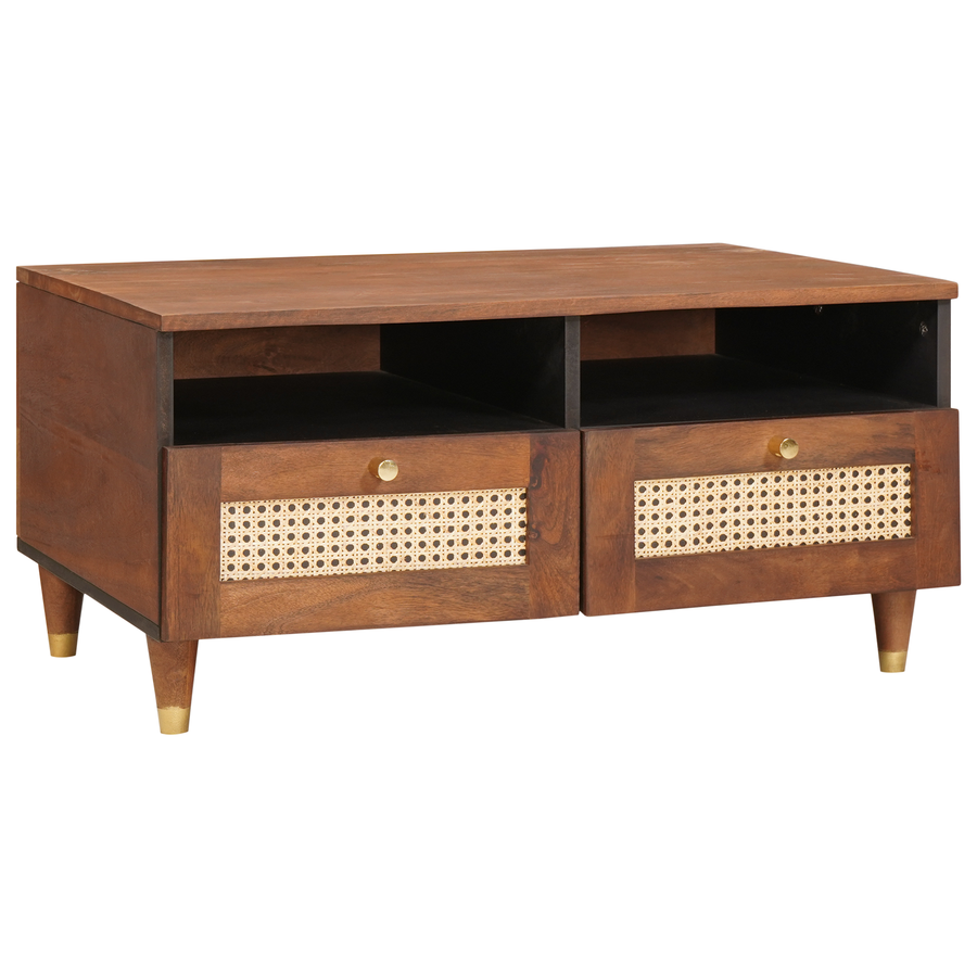 Salontafels Bruin 80 x 54 x 40 cm Bamboe en massief mango hout