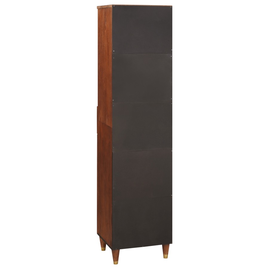 Dressoir met lade met plank met opslag met de deur Bruin 38 x 33.5 x 160 cm
