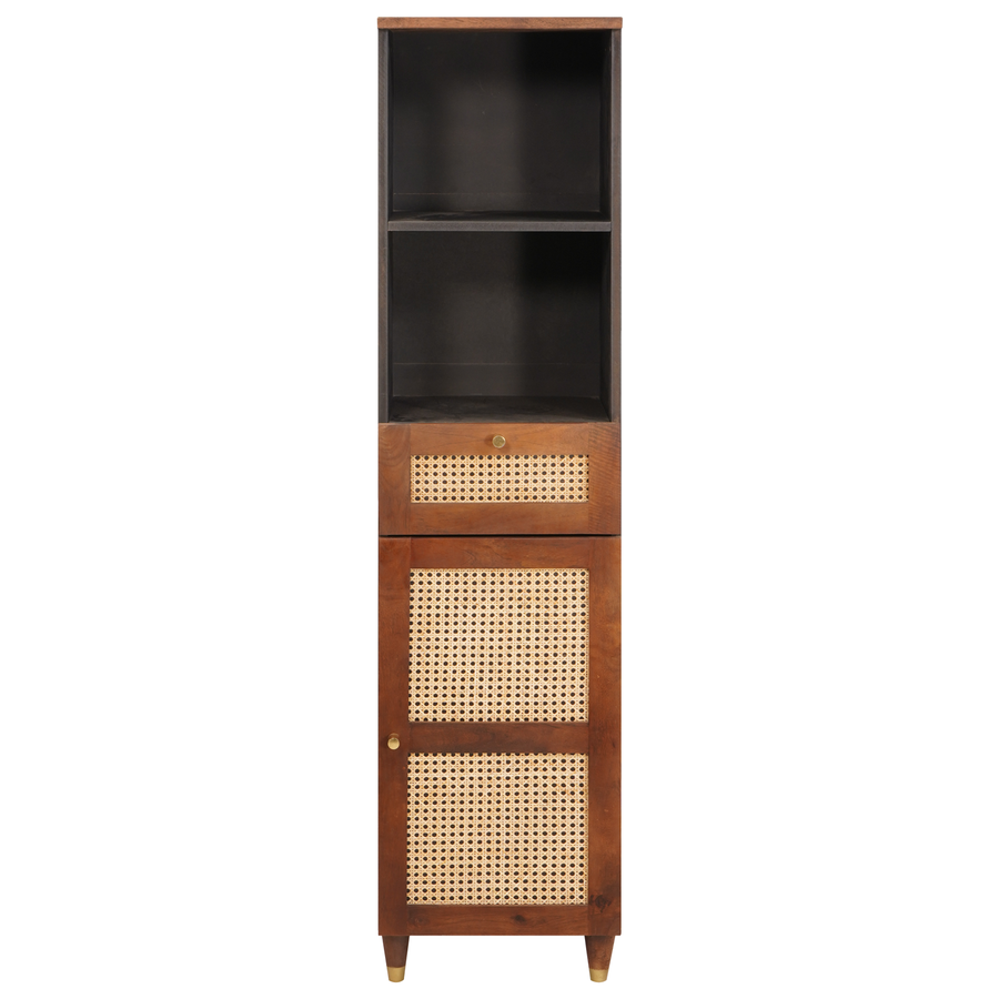 Dressoir met lade met plank met opslag met de deur Bruin 38 x 33.5 x 160 cm