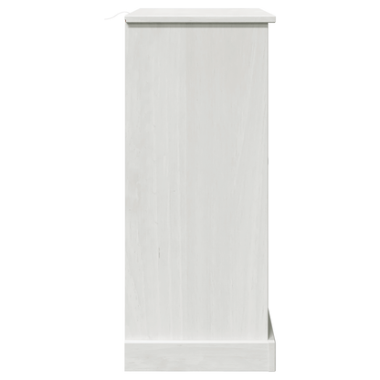 Badkamer Kast met opslag Wit 68 x 34 x 80 cm Massief grenenhout
