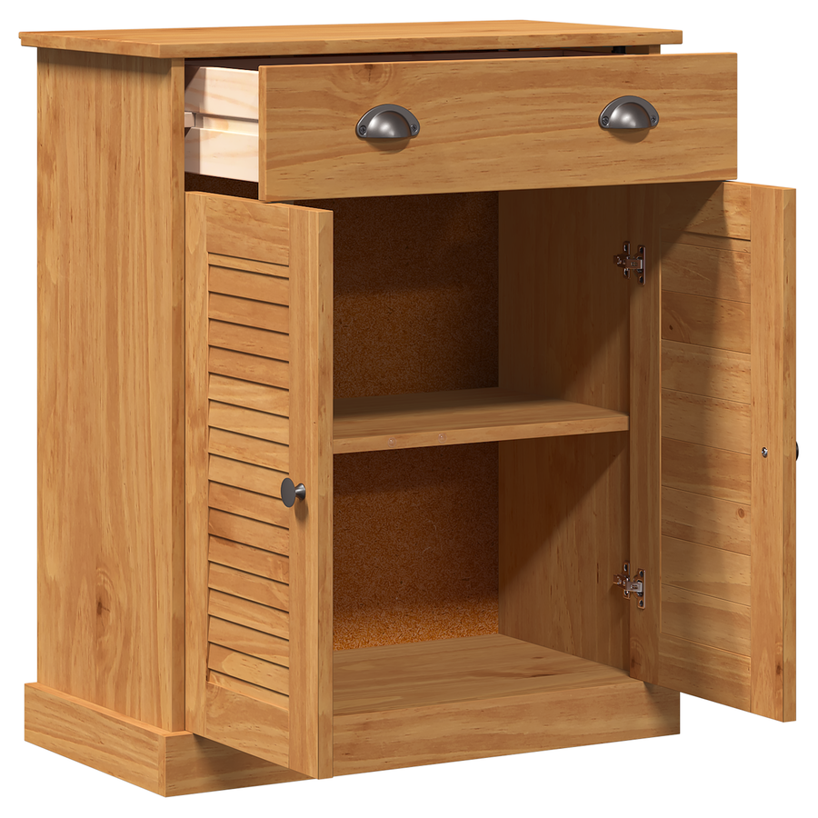 Badkamer Kast Honingbruin 68 x 34 x 80 cm Massief grenenhout