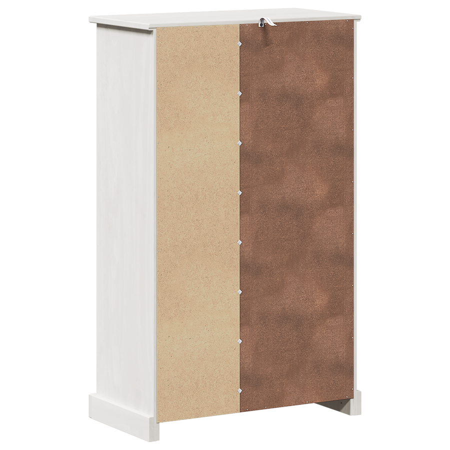 Badkamer Kast Wit 68 x 34 x 110 cm Massief grenenhout