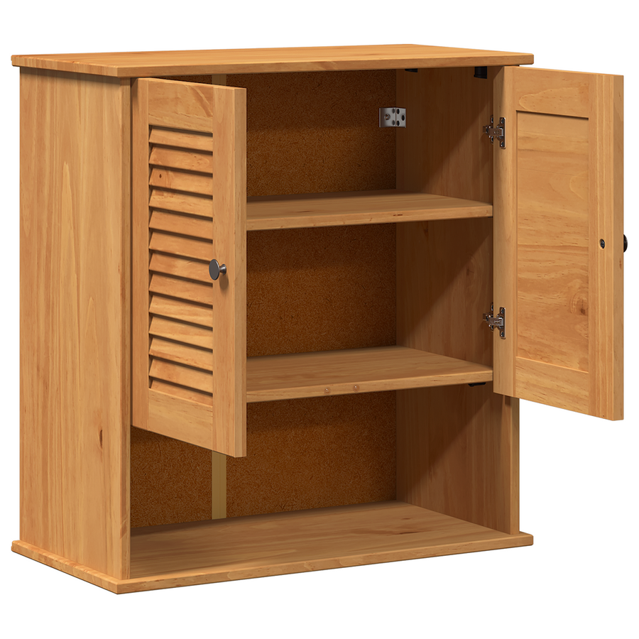 Wandgemonteerde Badkamerkast Honingbruin 67.5 x 34 x 71.5 cm