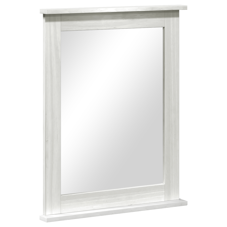 Spiegel met spiegel Wit 55.5 x 5 x 70 cm Massief grenenhout