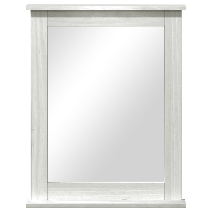 Spiegel met spiegel Wit 55.5 x 5 x 70 cm Massief grenenhout