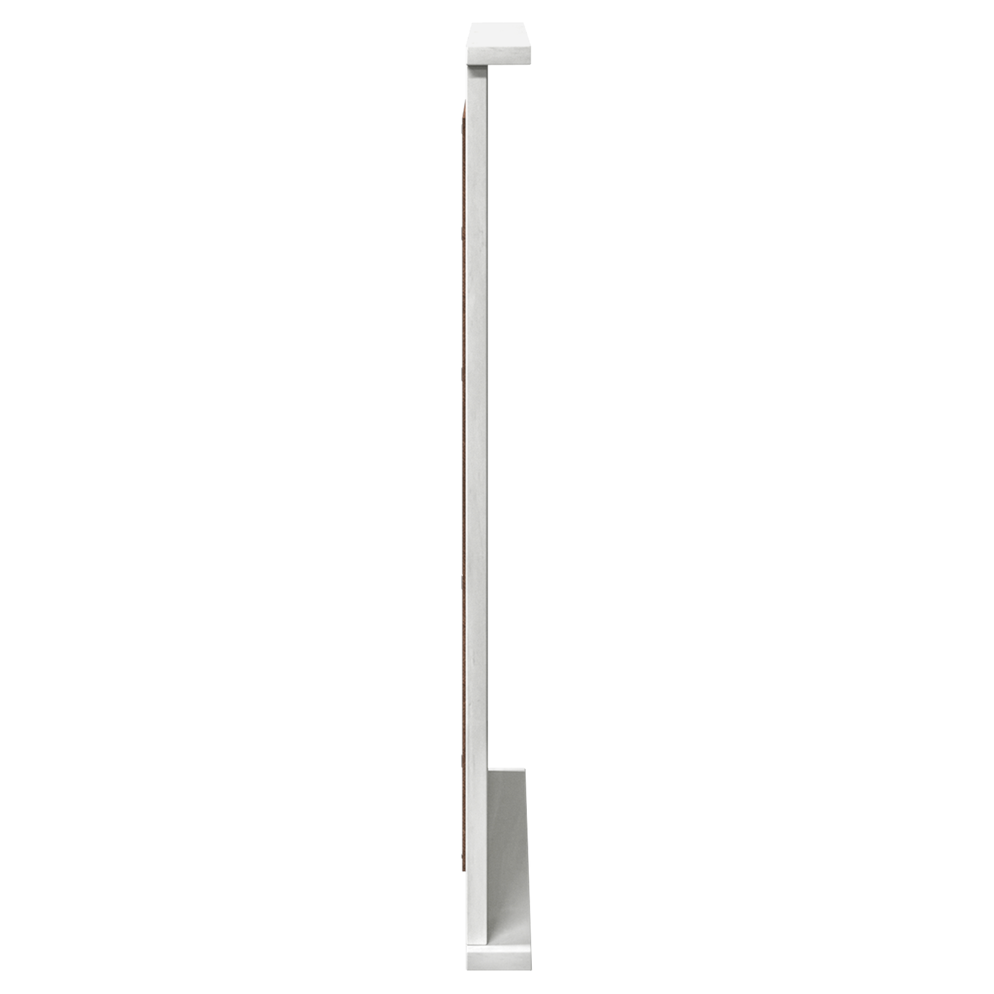 Spiegel met spiegel Wit 55.5 x 5 x 70 cm Massief grenenhout
