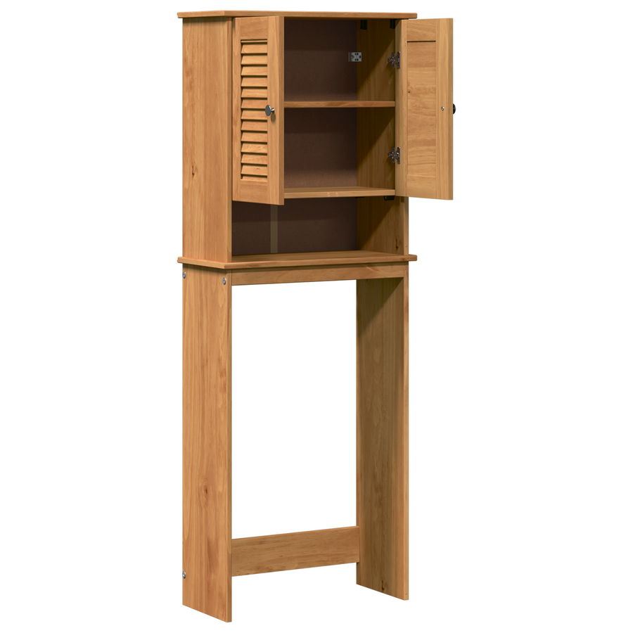 Toiletkast Honingbruin 60 x 27 x 161 cm Massief grenenhout