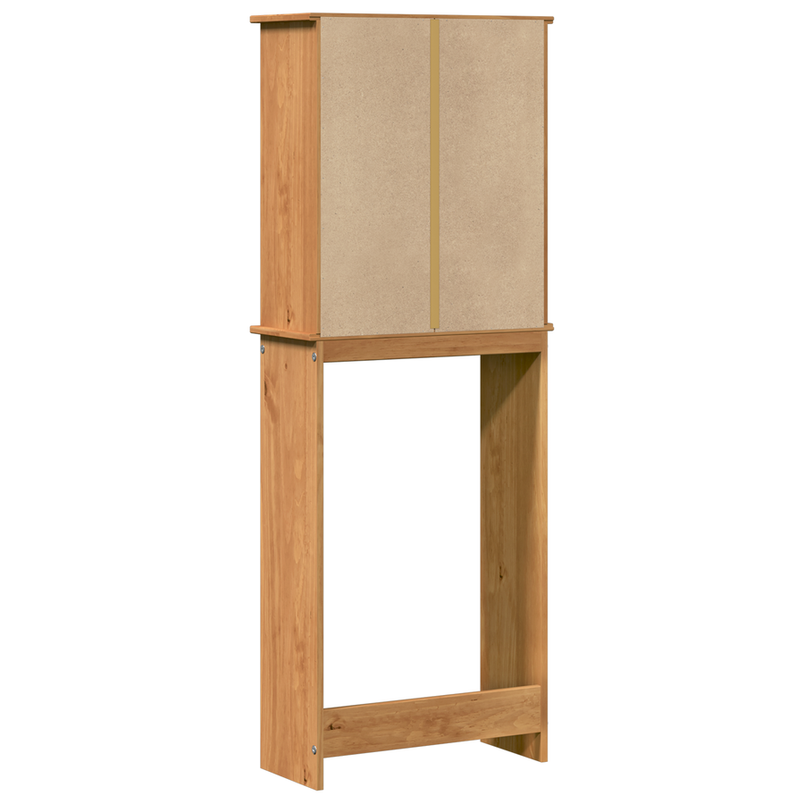 Toiletkast Honingbruin 60 x 27 x 161 cm Massief grenenhout