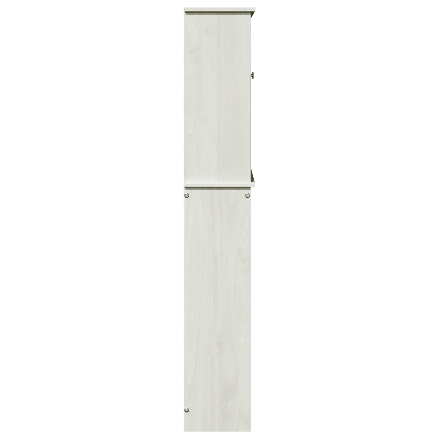 Toiletkast met plank met opslag met de deur Wit 60 x 27 x 161 cm Massief grenenhout