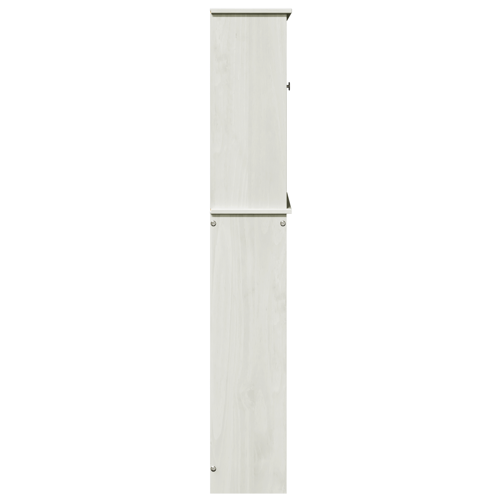 Toiletkast met plank met opslag met de deur Wit 60 x 27 x 161 cm Massief grenenhout