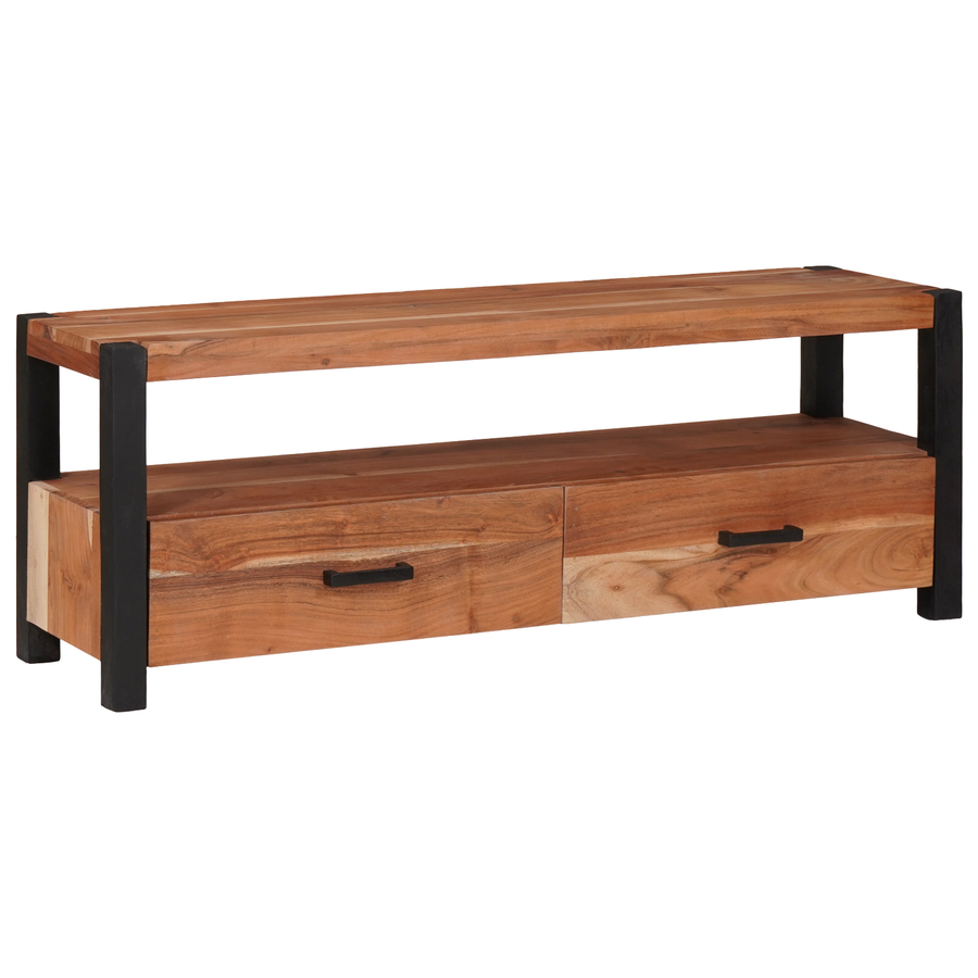 Media-opslagkasten en rekken met lade met plank met opslag Bruin 110 x 30 x 40 cm