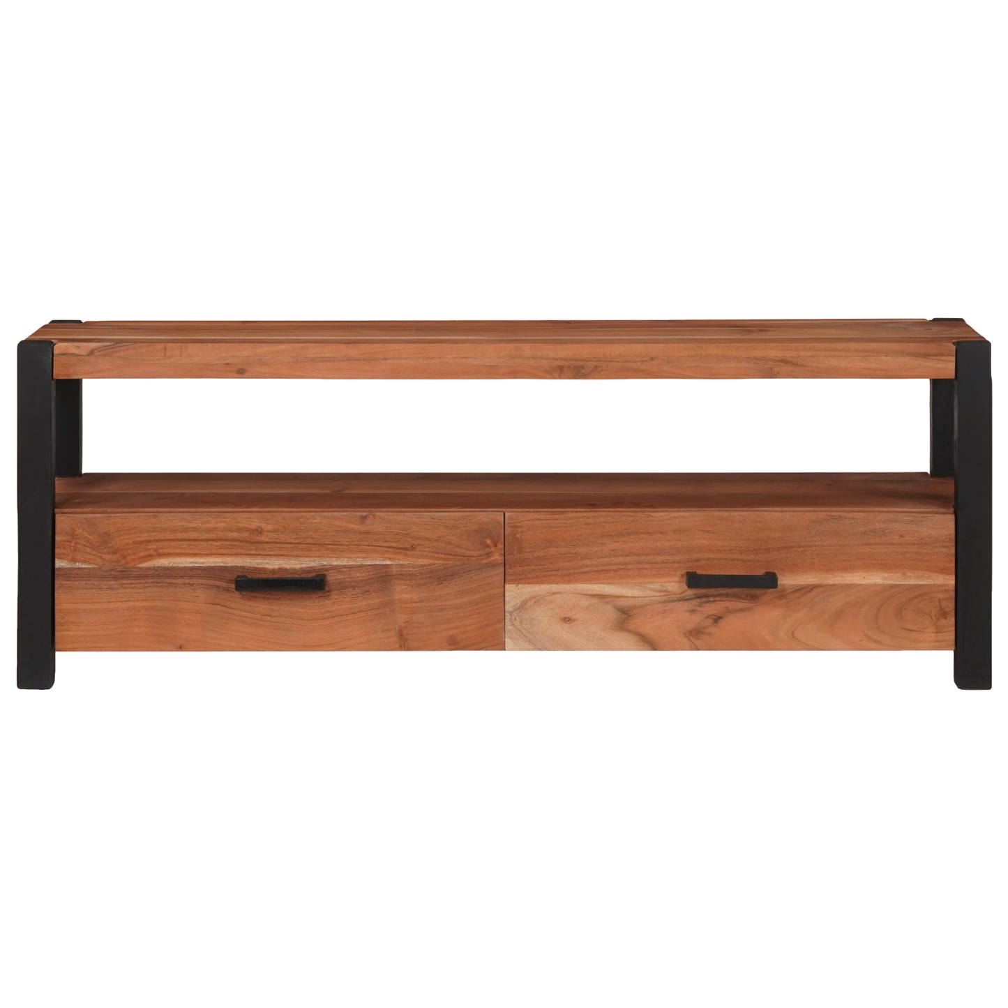 Media-opslagkasten en rekken met lade met plank met opslag Bruin 110 x 30 x 40 cm