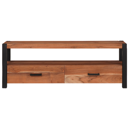 Media-opslagkasten en rekken met lade met plank met opslag Bruin 110 x 30 x 40 cm