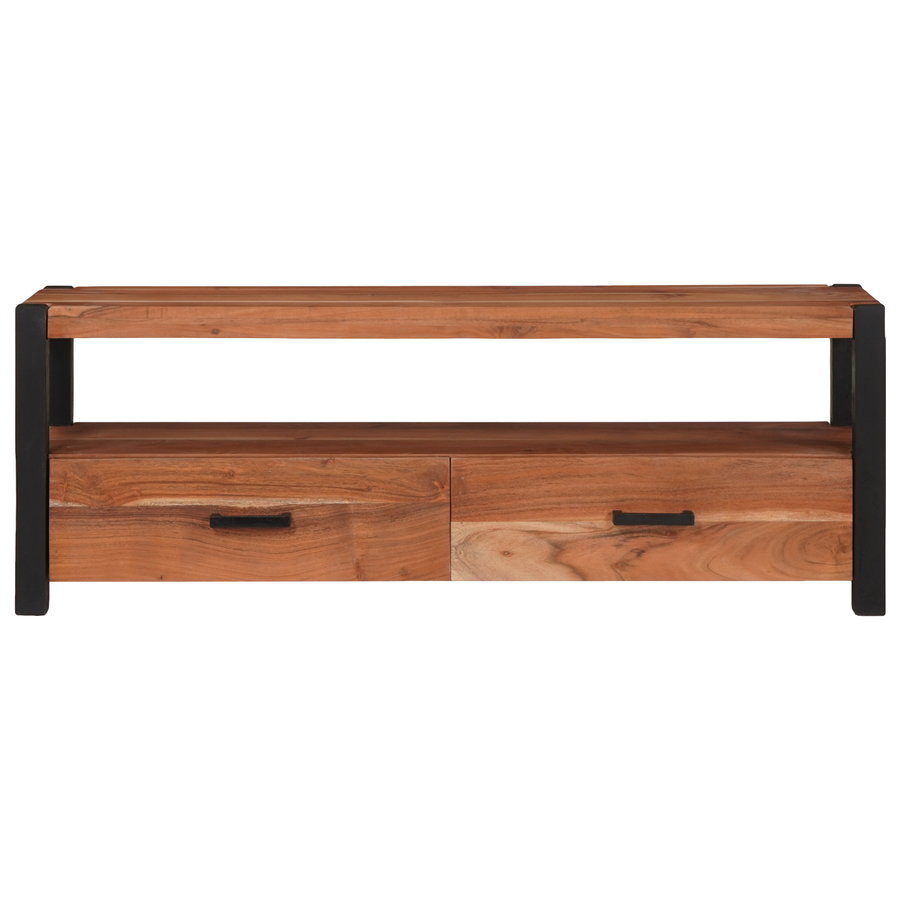 Media-opslagkasten en rekken met lade met plank met opslag Bruin 110 x 30 x 40 cm