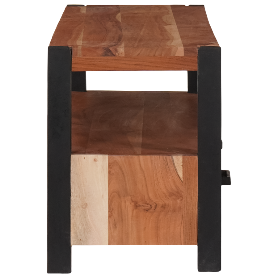 Media-opslagkasten en rekken met lade met plank met opslag Bruin 110 x 30 x 40 cm