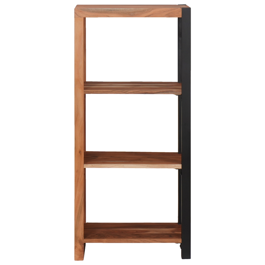 Boekenkast Bruin, Zwart 50 x 30 x 110 cm Massief Acaciahout