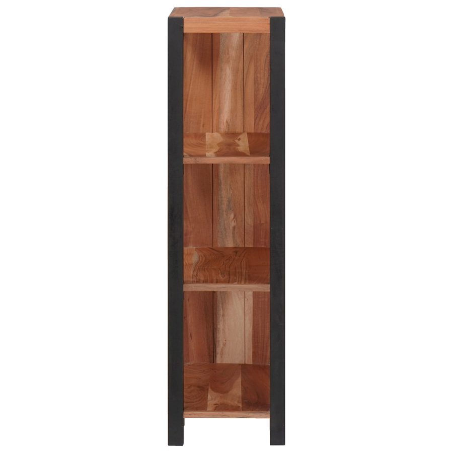 Boekenkast Bruin, Zwart 50 x 30 x 110 cm Massief Acaciahout