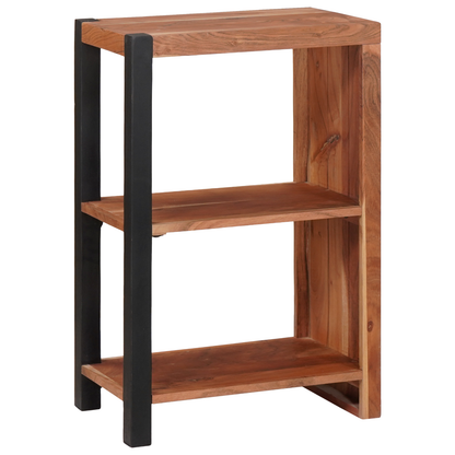 Boekenkast Bruin, Zwart 80 x 30 x 110 cm Massief Acaciahout