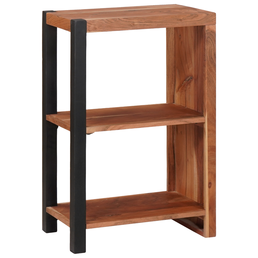 Boekenkast Bruin, Zwart 80 x 30 x 110 cm Massief Acaciahout