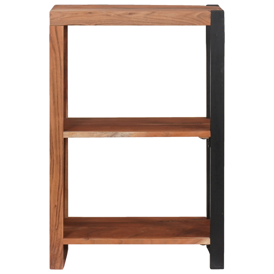 Boekenkast Bruin, Zwart 80 x 30 x 110 cm Massief Acaciahout