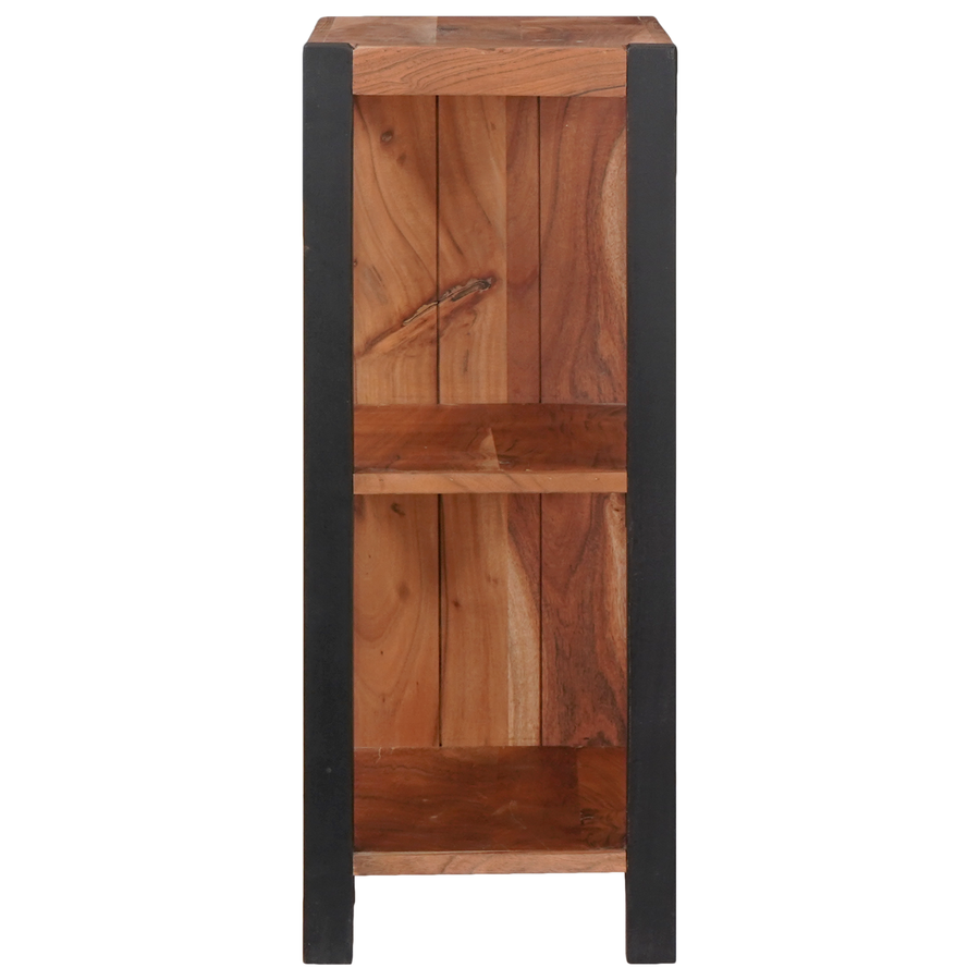 Boekenkast Bruin, Zwart 80 x 30 x 110 cm Massief Acaciahout