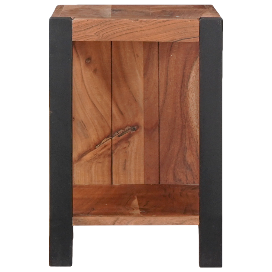 Boekenkast Bruin, Zwart 50 x 30 x 40 cm Massief Acaciahout