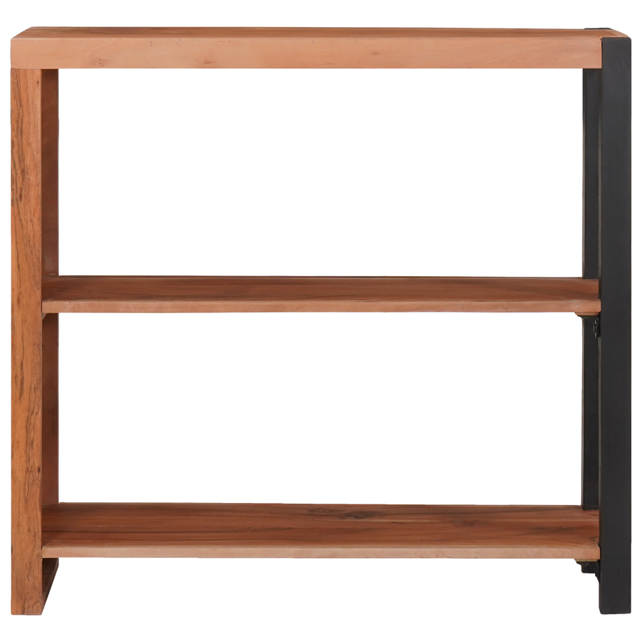 Boekenkast Bruin, Zwart 80 x 30 x 110 cm Massief Acaciahout