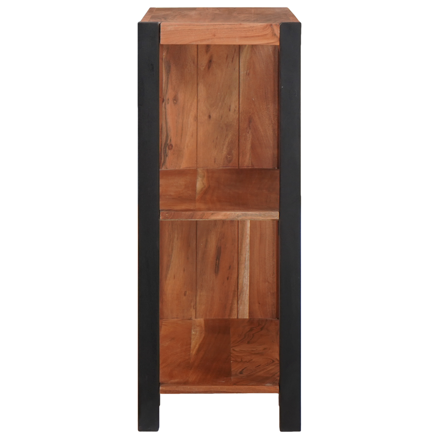 Boekenkast Bruin, Zwart 80 x 30 x 110 cm Massief Acaciahout