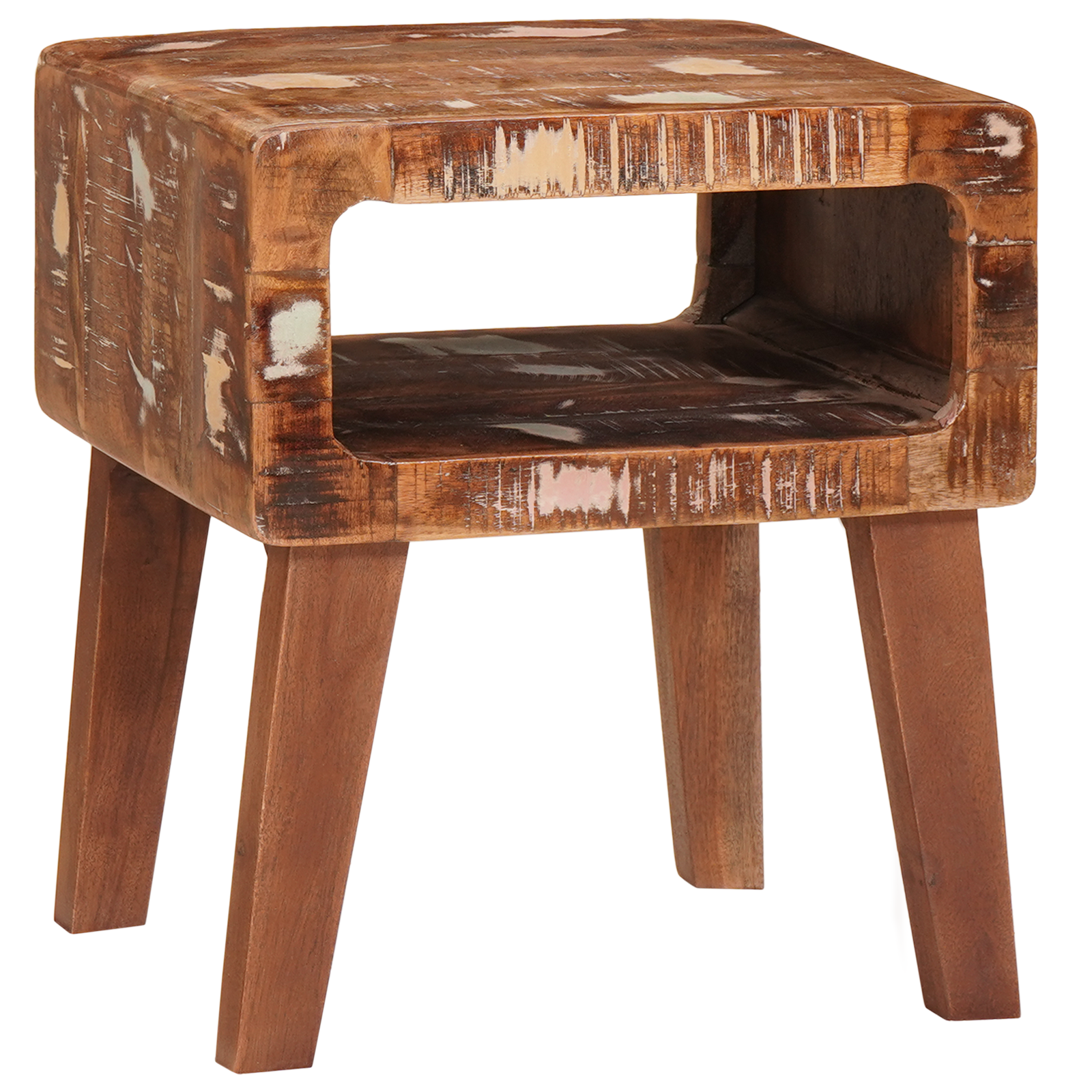Eindtafels Multikleur 40 x 32 x 46 cm massief gerecycled hout