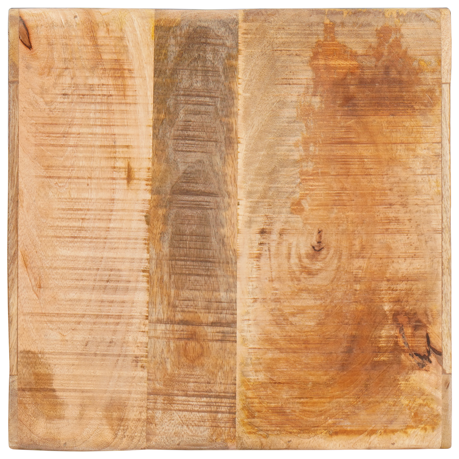 Eindtafels met plank met opslag Bruin 40 x 40 x 49 cm massief mangohout