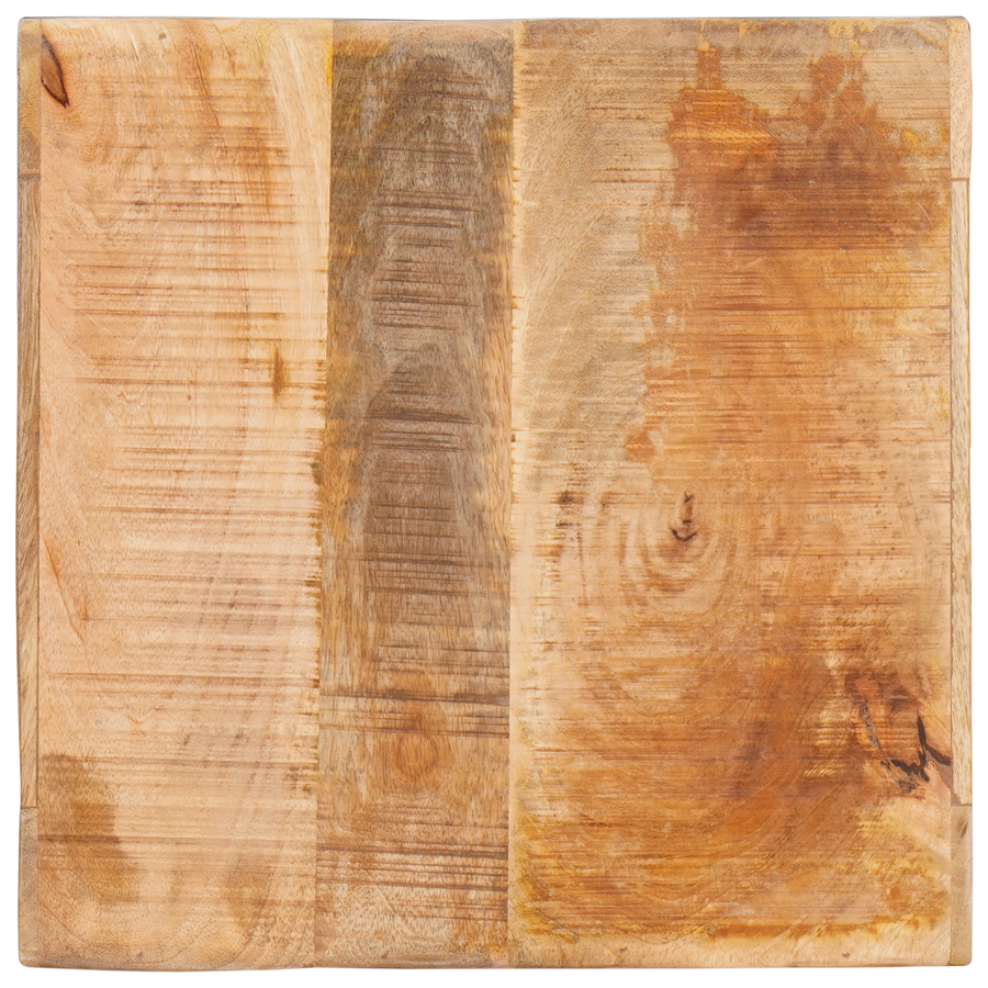Eindtafels met plank met opslag Bruin 40 x 40 x 49 cm massief mangohout