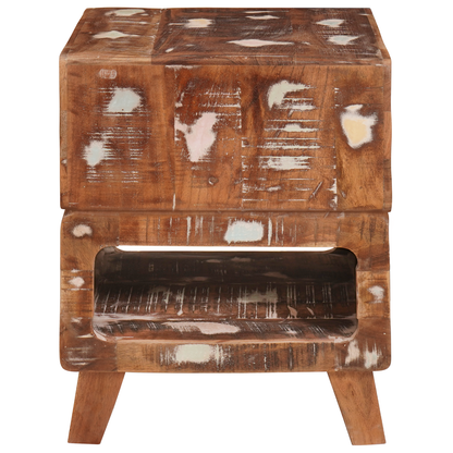 Eindtafels Multikleur 40 x 40 x 49 cm massief gerecycled hout
