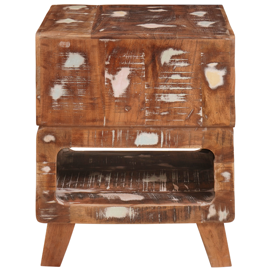 Eindtafels Multikleur 40 x 40 x 49 cm massief gerecycled hout