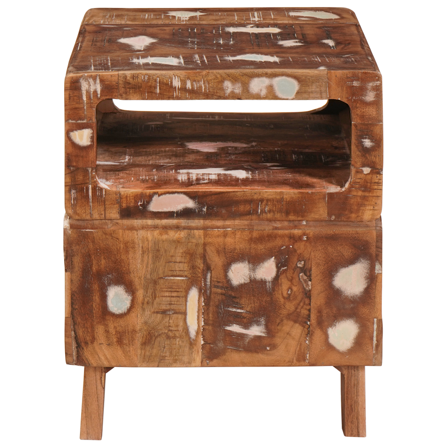 Eindtafels Multikleur 40 x 40 x 49 cm massief gerecycled hout