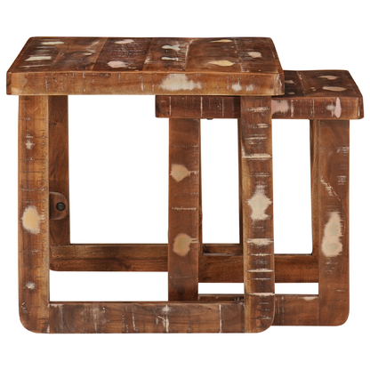 Eindtafels Multikleur massief gerecycled hout