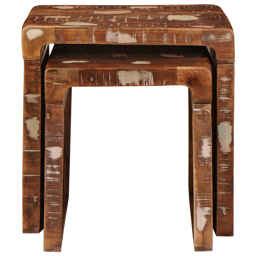 Eindtafels Multikleur massief gerecycled hout