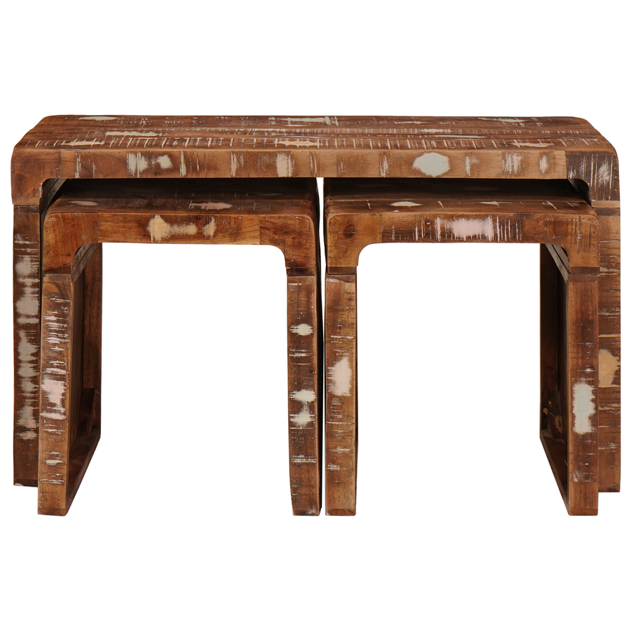 Eindtafels Multikleur massief gerecycled hout