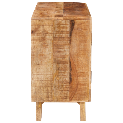 Badkamer Kast Bruin Massief Mangohout, Geengineerd hout