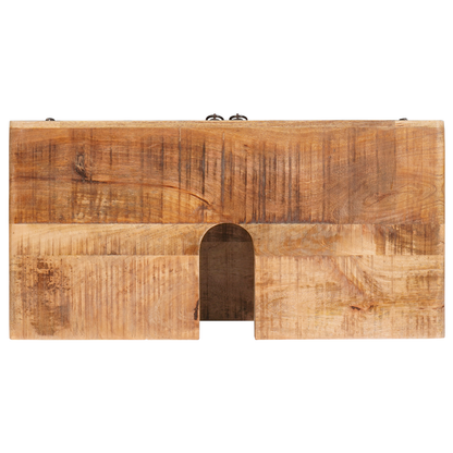 Badkamer Kast Bruin Massief Mangohout, Geengineerd hout