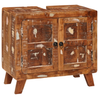 Bathroom cabinet Solid reclaimed wood and engineered wood