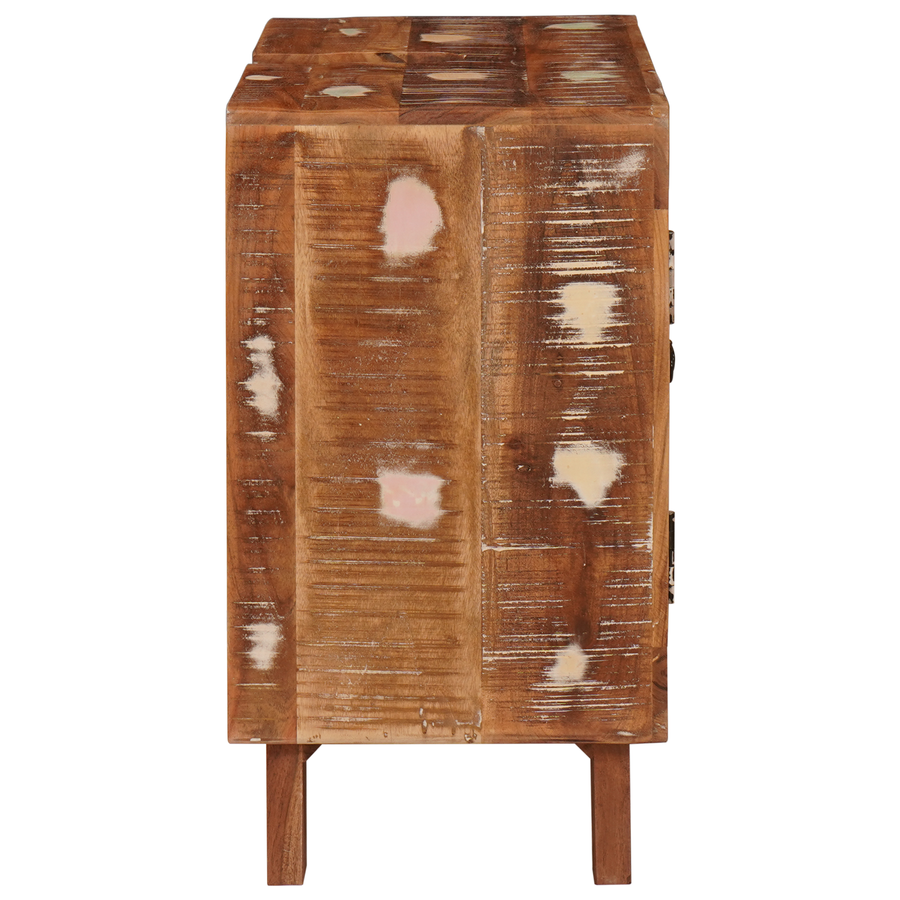 Badkamer Kast Meerkleurig Massief Mangohout, Geengineerd hout