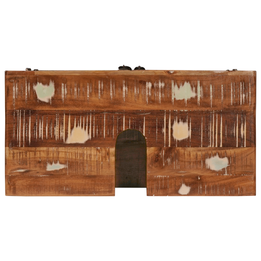 Badkamer Kast Meerkleurig Massief Mangohout, Geengineerd hout