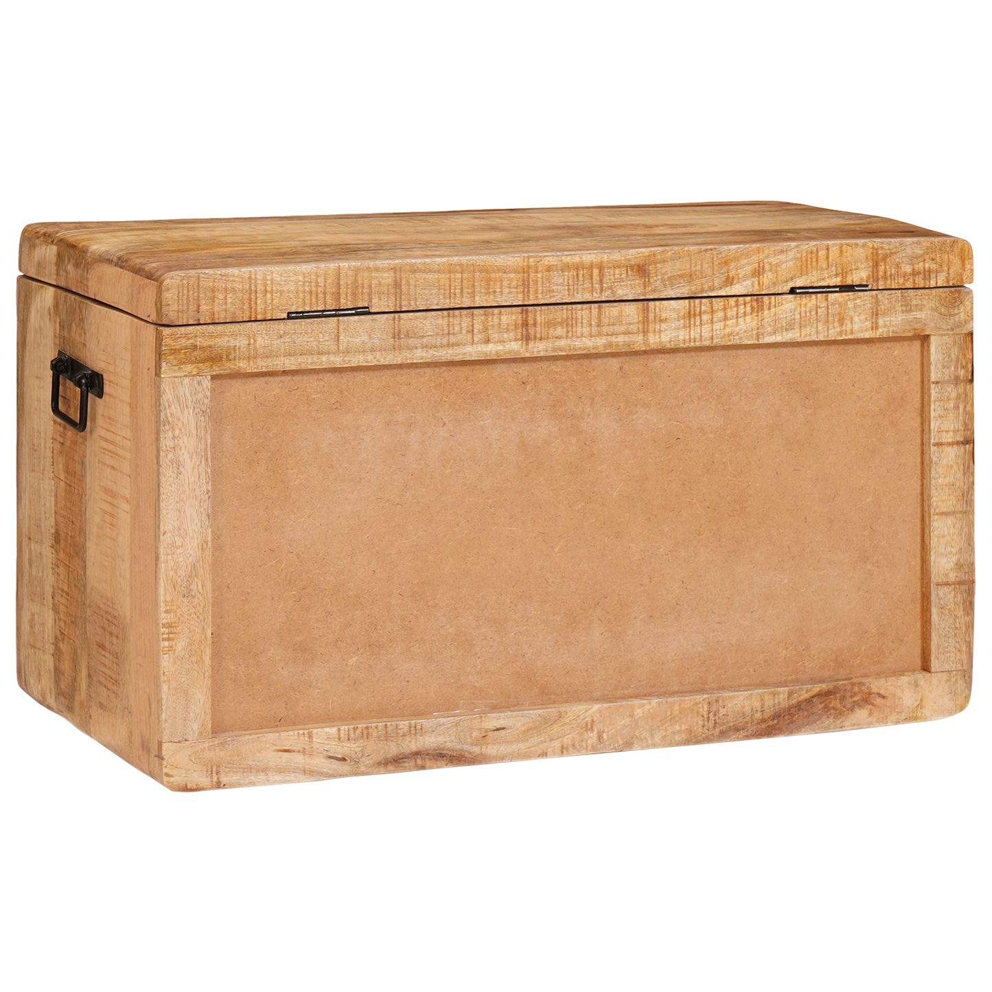 Opslagdoos met opslag met slot Bruin 70 x 35 x 40 cm massief mangohout