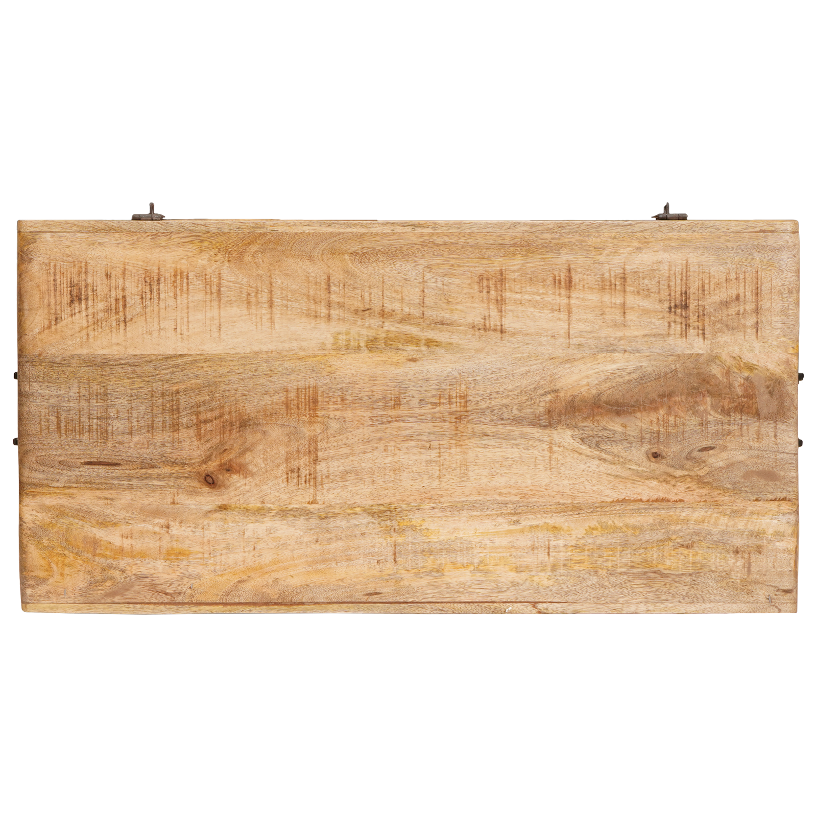 Opslagdoos met opslag met slot Bruin 70 x 35 x 40 cm massief mangohout